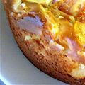 mle06's cooksnap of when they made ホットケーキミックス❤桃のチーズケーキ.