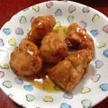 なみでこ's cooksnap of when they made 唐揚げのレモン甘酢あんかけ☆.