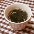 narimimama's cooksnap of when they made あっという間のわかめスープ.