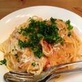 ねこぢるうどん's cooksnap of when they made トマトとツナ缶のクリームパスタ.