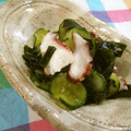 kana叶's cooksnap of when they made わかめとキュウリとタコの酢の物.