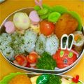 朋愛t's cooksnap of when they made 可愛いキャンディー♡ キャラ弁のおかず.
