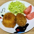 ★ころんたん★'s cooksnap of when they made ヘルシーなキャベツ入りメンチカツ.