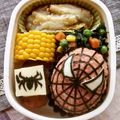 vivian☆'s cooksnap of when they made キャラ弁 ★ スパイダーマン.