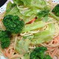 myukitty's cooksnap of when they made キャベツと明太子のパスタ.