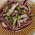 ふなここ's cooksnap of when they made イカの一夜干しとアスパラのバター炒め.