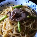うまかっちゃん☆'s cooksnap of when they made 豚とアスパラのパスタ　ゆず胡椒風味.