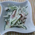 ☆ぴよぴよママ☆'s cooksnap of when they made キュウリとカニカマの醤油マヨ和え♪.