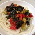 おまめちゃん♪'s cooksnap of when they made ５分で完成♪アボカド＆トマトの冷うどん.