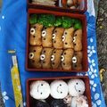 メタリ子's cooksnap of when they made キャラ弁✿犬のお稲荷さん♡.