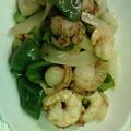 ｋａｍｉｙａｍａ's cooksnap of when they made 管理栄養士お勧め♪えびとホタテの野菜炒め.