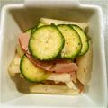 まだむみき's cooksnap of when they made 簡単コールラビとズッキーニと生ハムサラダ.