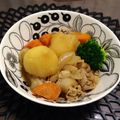 ぶ〜こ♡'s cooksnap of when they made **圧力鍋でホクホク肉じゃが**.