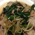よみんこ's cooksnap of when they made 簡単♪もやし・ニラの豚肉にんにく炒め.