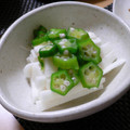 めなよ's cooksnap of when they made 長芋とオクラのわさび醤油和え.