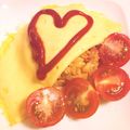 jackieO8's cooksnap of when they made ハーブが香るオムライス.