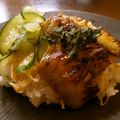 yutopia's cooksnap of when they made 茄子の蒲焼丼.