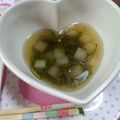 stq1606's cooksnap of when they made ヘルシー♪めかぶと大根のスープ.