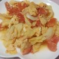Disney♪♪'s cooksnap of when they made トマトとキャベツの玉子丼.