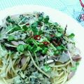 キョク's cooksnap of when they made ♪簡単･ヘルシー!キャベツと大根の黒胡麻パスタ♪.