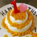 れれれれんこん's cooksnap of when they made １歳の誕生日*ヨーグルトムースケーキ.