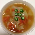 kikuちん's cooksnap of when they made 朝に美味しい♡冬瓜とトマトの爽やかスープ.