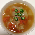 kikuちん's cooksnap of when they made 朝に美味しい♡冬瓜とトマトの爽やかスープ.