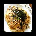 いーちゃん4649's cooksnap of when they made 明太子ときのこの和風パスタ.