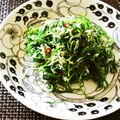kebeibiko's cooksnap of when they made おかひじきとしらすのペペロンチーノ風.