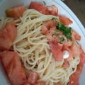 七海空's cooksnap of when they made トマトとバジルの冷製パスタ★とっても簡単.