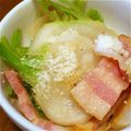 mayo282's cooksnap of when they made ✿かぶとベーコンのコンソメチーズ♡炒め✿.