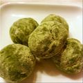 ノブカホ's cooksnap of when they made ほろりほろりな抹茶スノーボール.