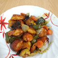 ☆トドンカ♪'s cooksnap of when they made 鶏肉と夏野菜のおろし和え〜甘酢だれ〜.