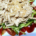 numami's cooksnap of when they made とりむね肉ときゅうりのサラダ☆ゴマダレ風.
