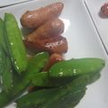 tamamiya55's cooksnap of when they made 絹さや炒め.