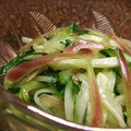 shinyui's cooksnap of when they made きゅうりと茗荷のナムル.
