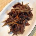 erika5050's cooksnap of when they made 牛肉とごぼうコンニャクの炒り煮.