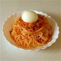 みょごろ's cooksnap of when they made 韓国料理キムチ素麺「ギンチビビングッス」.