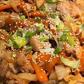 itsuk's cooksnap of when they made 白菜消費✨豚バラと白菜のあまから和風炒め.