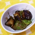 kaori5548's cooksnap of when they made なすとピーマンの甘辛煮.