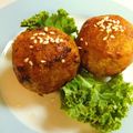 ヒノジロウ's cooksnap of when they made 簡単☆ひき肉巻きおにぎり.