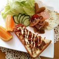 ルリナ's cooksnap of when they made 残り物きんぴらでマヨトーストCanCam.