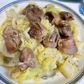 Ri→chan's cooksnap of when they made うまっ♪砂肝とキャベツのガーリック炒め☆.