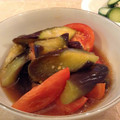 hisae304's cooksnap of when they made ゆで茄子とトマトの和え物だワン.