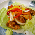 mokomokon's cooksnap of when they made 簡単★パプリカと鶏唐揚げの南蛮漬け★.
