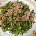 にぃもちゃん's cooksnap of when they made 豚肉とインゲンのスイートチリソース炒め.