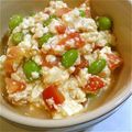 ♪＊ゆいこ＊♪'s cooksnap of when they made 簡単★ミニトマトと枝豆の豆腐サラダ.