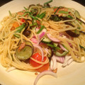 サクラメントの母's cooksnap of when they made なすとしその簡単和風パスタ.