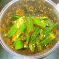 梨大好き's cooksnap of when they made ゴマパワー★　オクラのゴマ和え！！.
