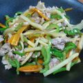 rikomayu's cooksnap of when they made 簡単❤節約❤チンジャオロース“風”♪.